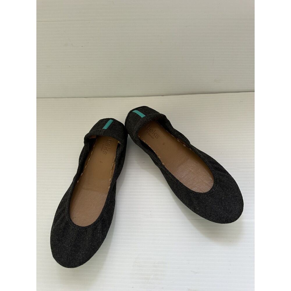 Tieks by Gavriele Womens Sz 9 Greystone Gray Vegan Wool Slip Ballet Flats Shoes